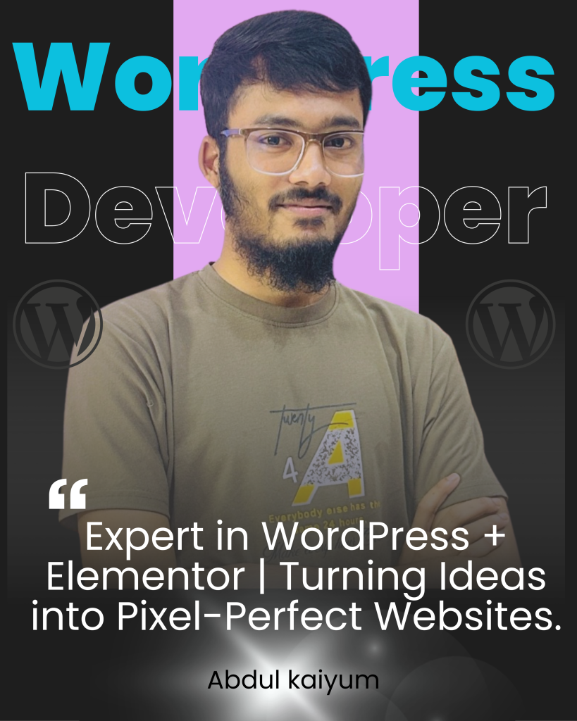 AbdulKaiyum. WordPress Developer
